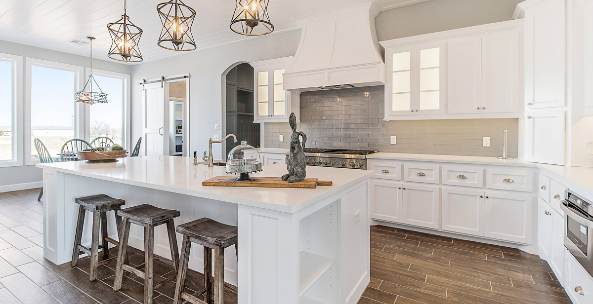 Wooden Floor Plank Tile Kitchen