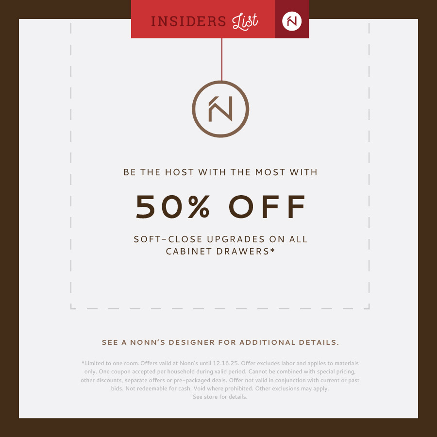 Nonn's Insiders List Exclusive | 50% Off Top Knobs
